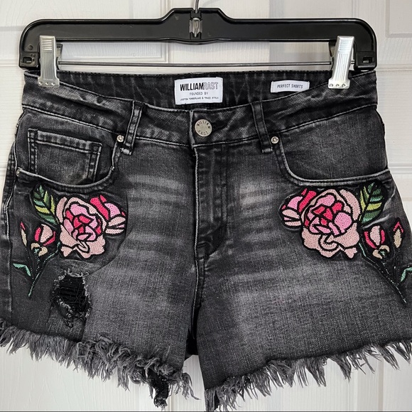 WILLIAM RAST PERFECT EMBROIDERED SHORTS - Picture 2 of 8